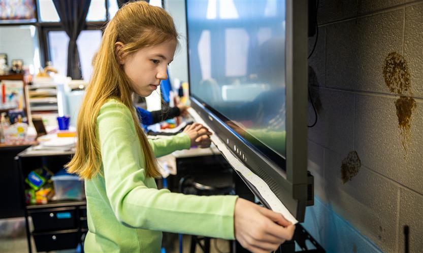 Students in a classroom